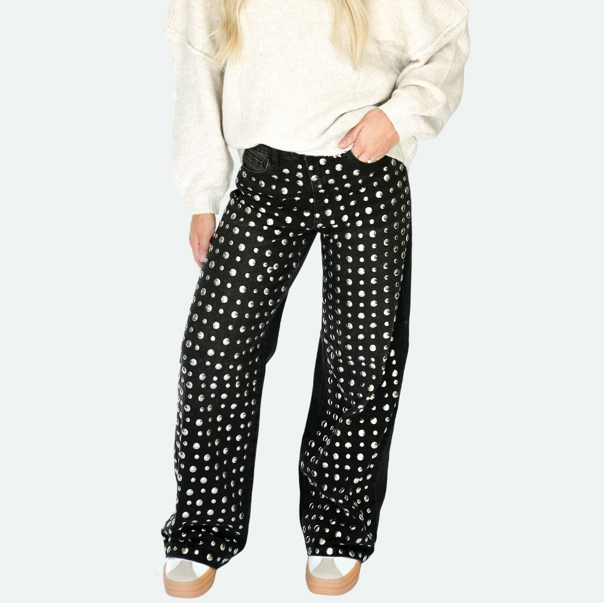 the silver bullet studded jean
