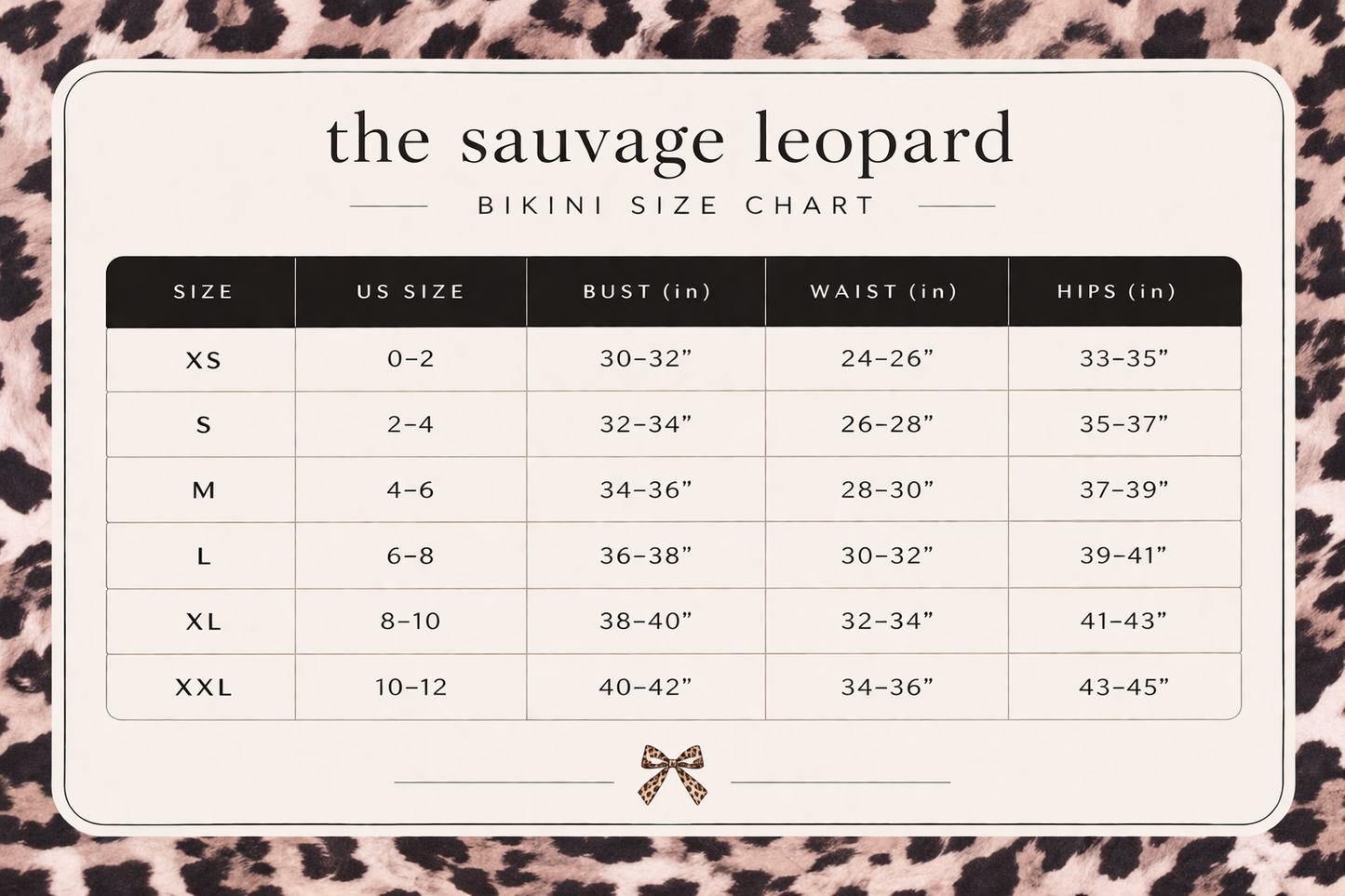 the sauvage leopard bikini set