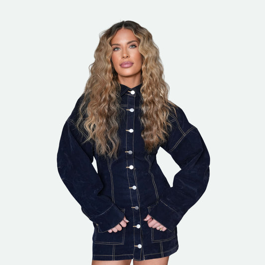 MIDNIGHT RODEO DARK DENIM DRESS
