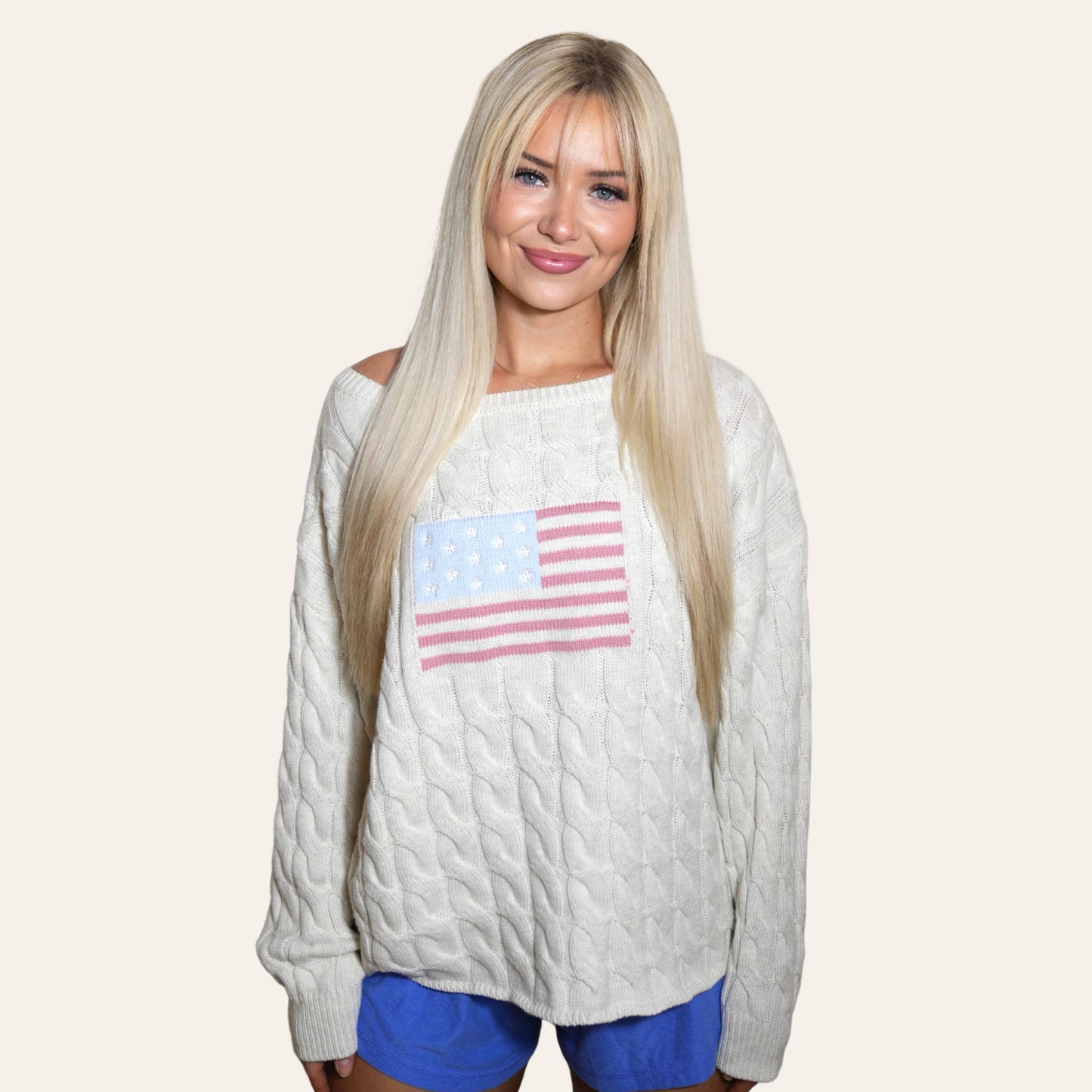 jubilee cable knit sweater