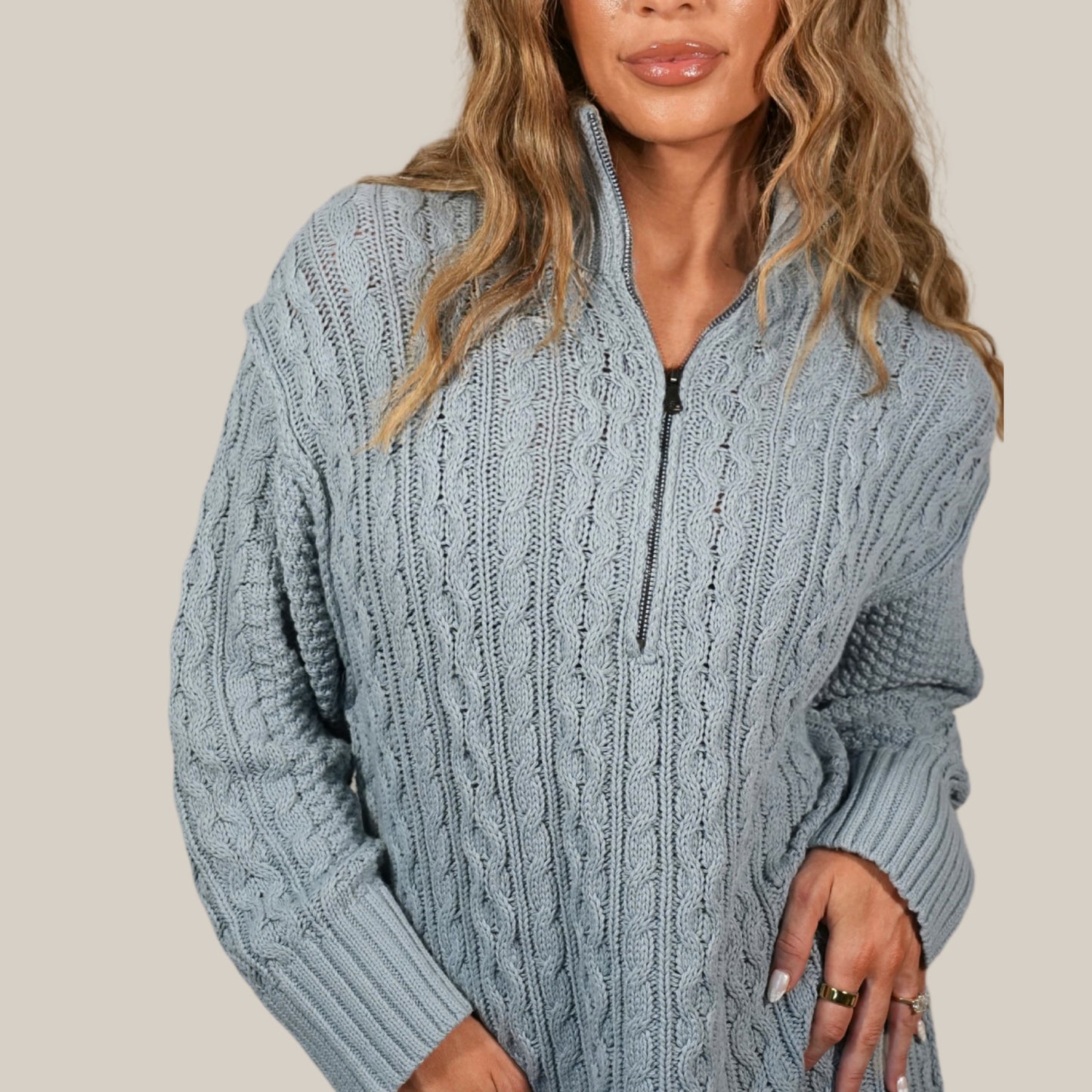 the “edge of seventeen” sweater dress