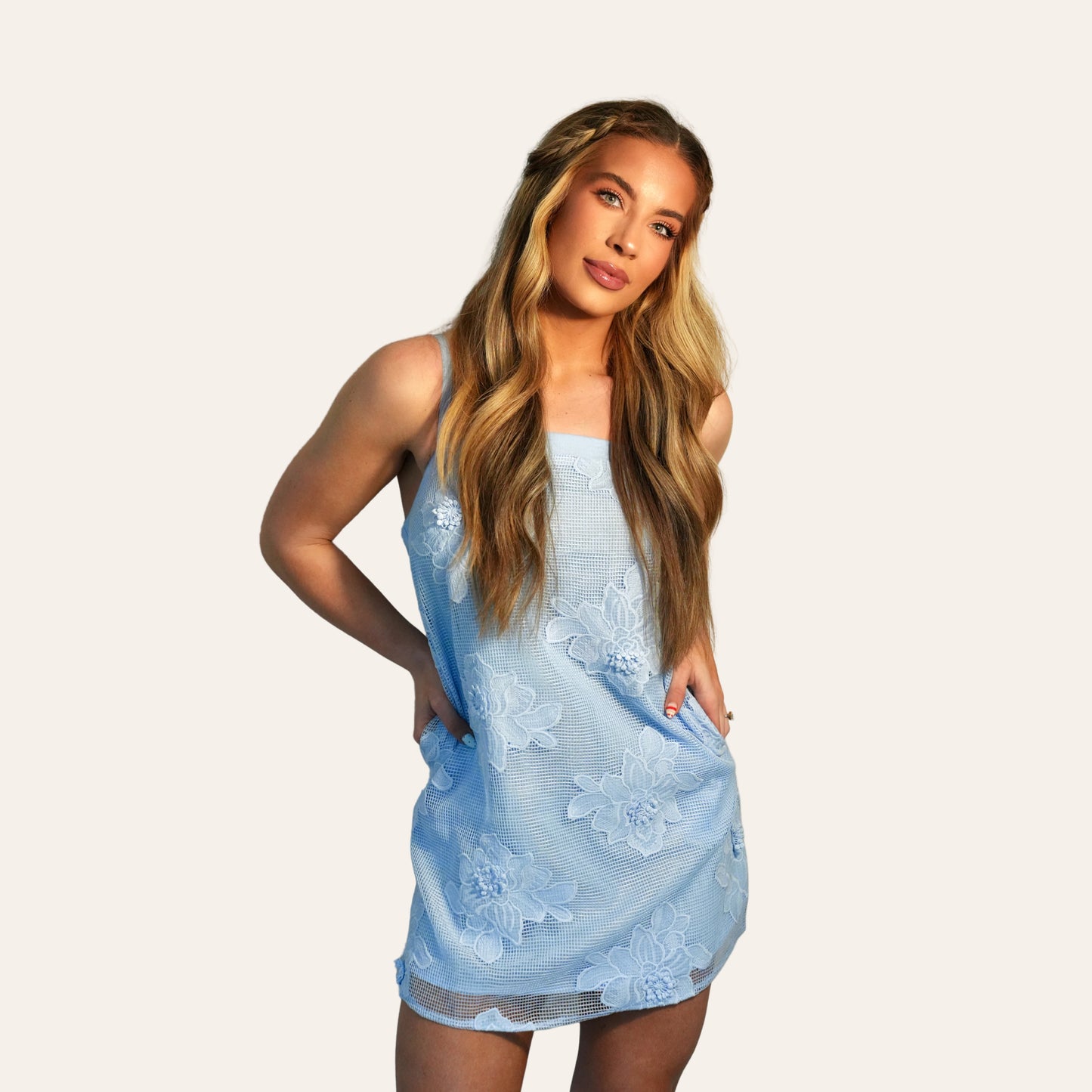 the "powder play" mini dress