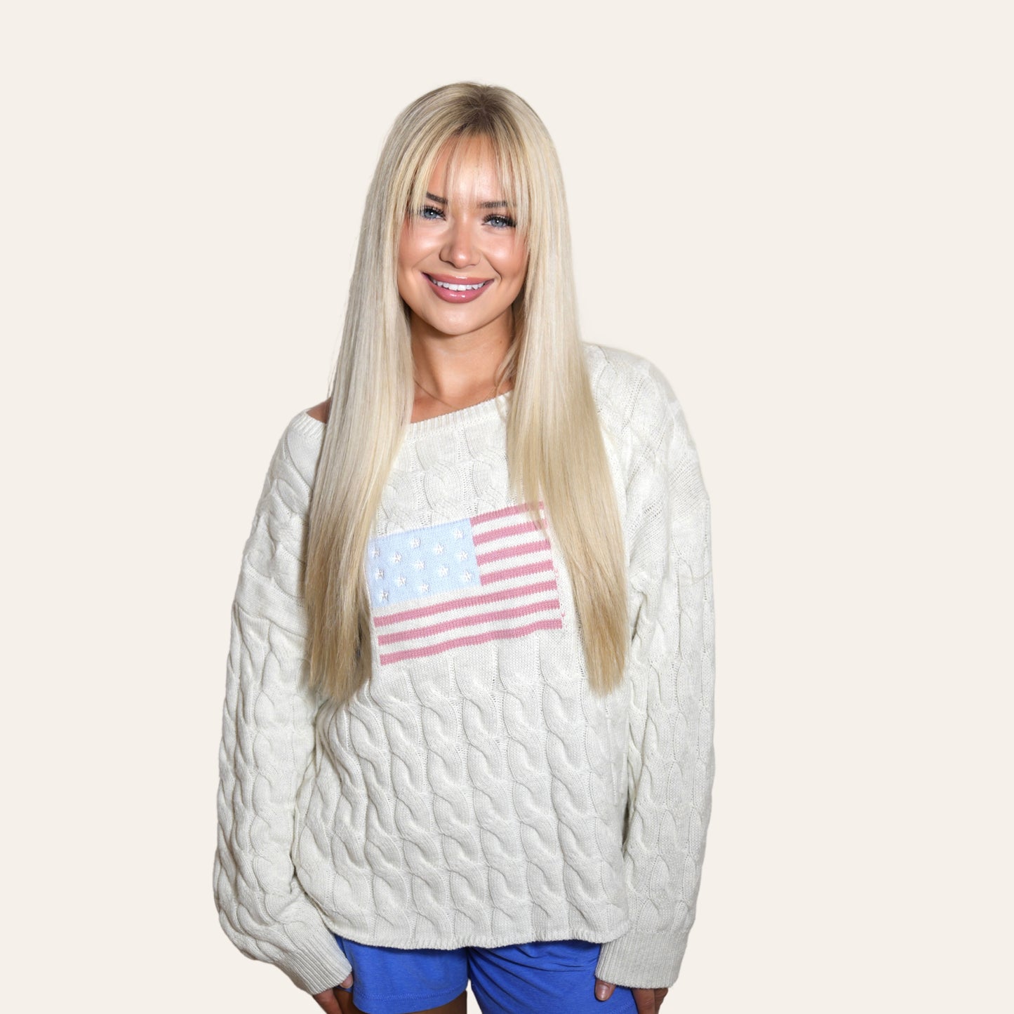 jubilee cable knit sweater