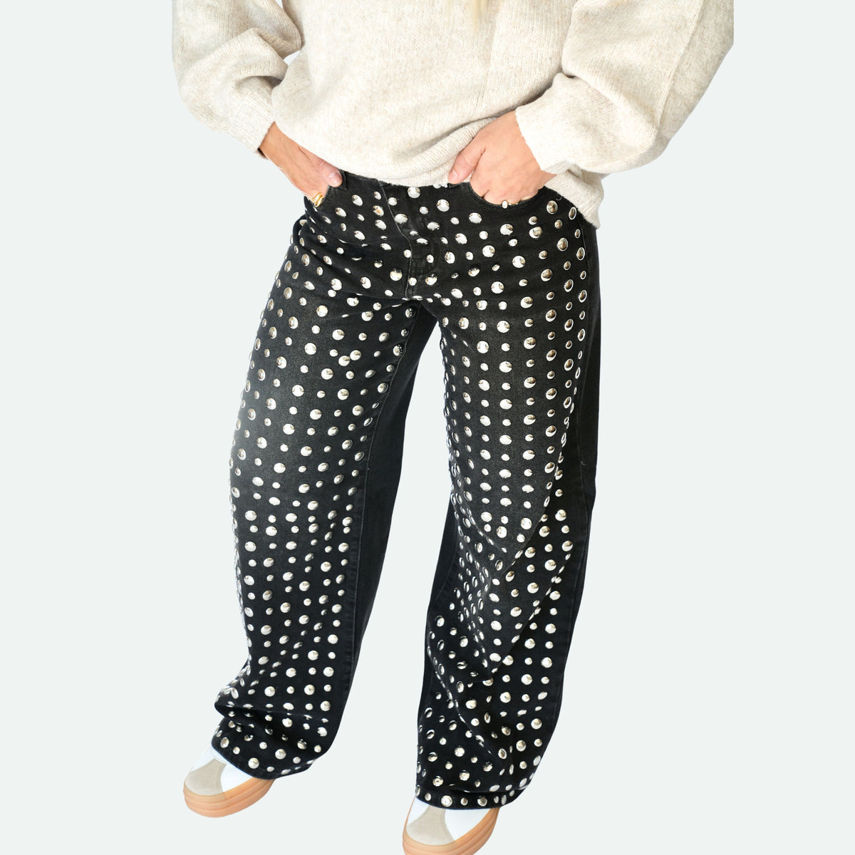 the silver bullet studded jean