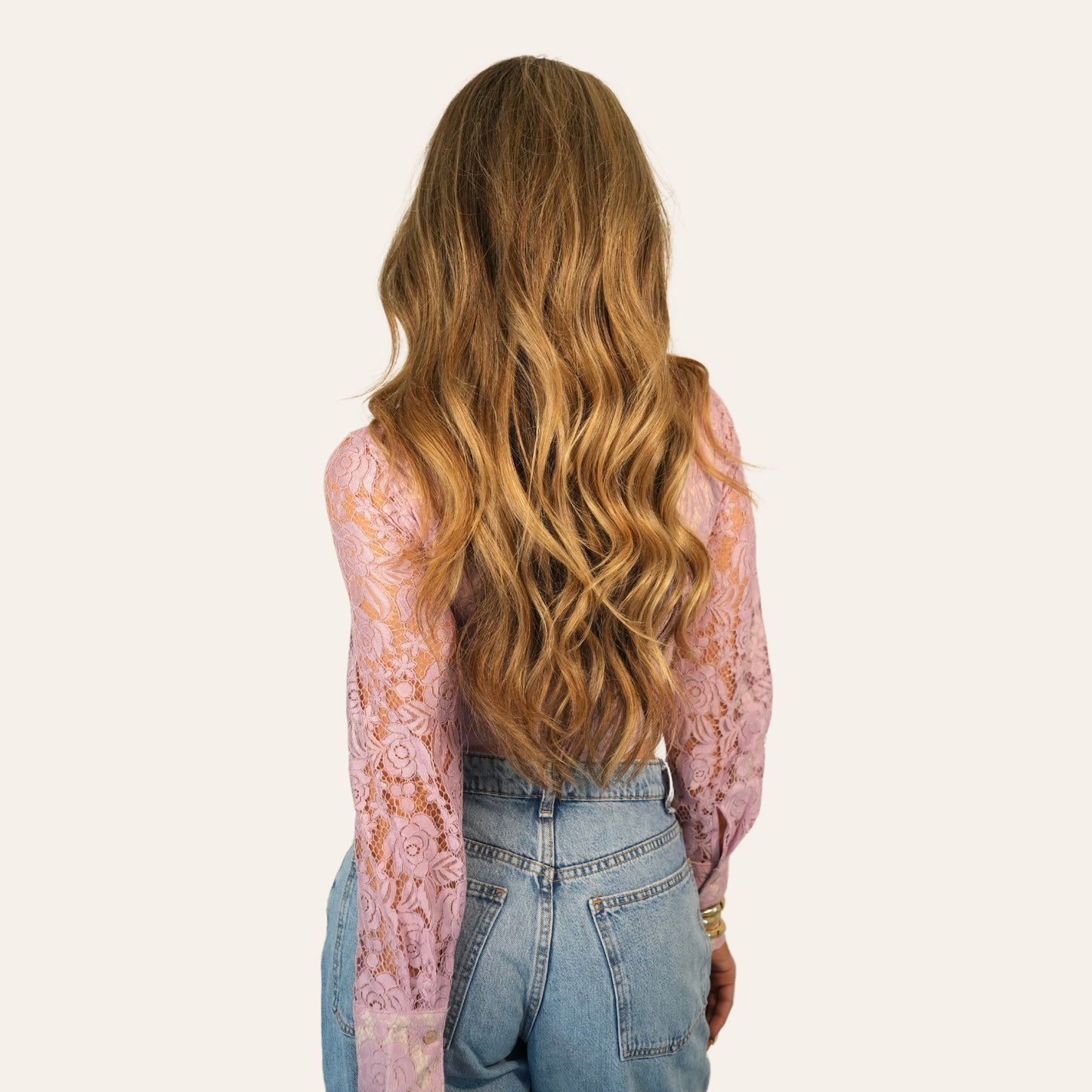 "tea time" pink lace corset top