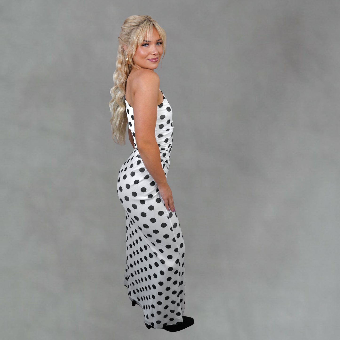 two point conversion one-shoulder top