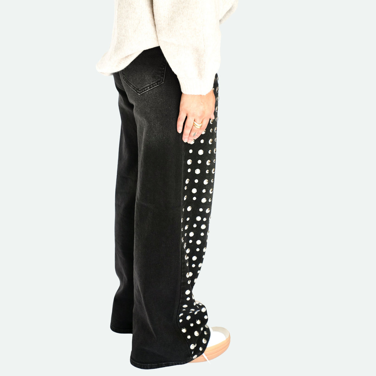 the silver bullet studded jean