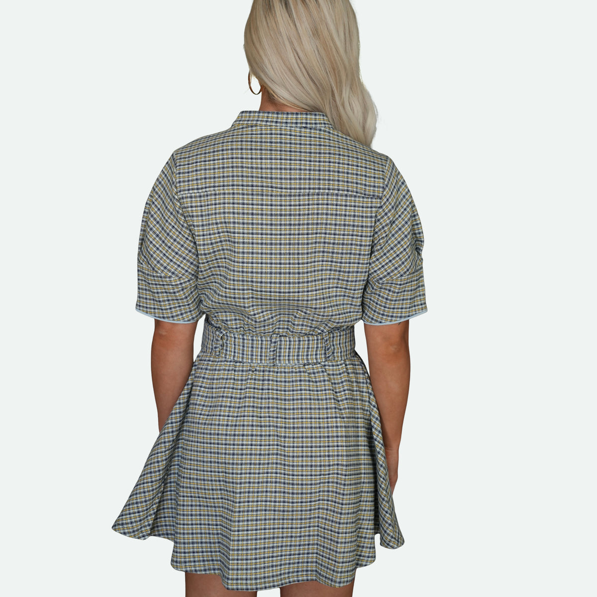 PRETTY PRIVILEGE PLAID MINI DRESS